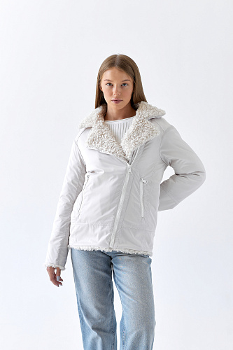 Куртка женская демисезонная 24000 (айвори) Куртка женская демисезонная 24000 (айвори)
