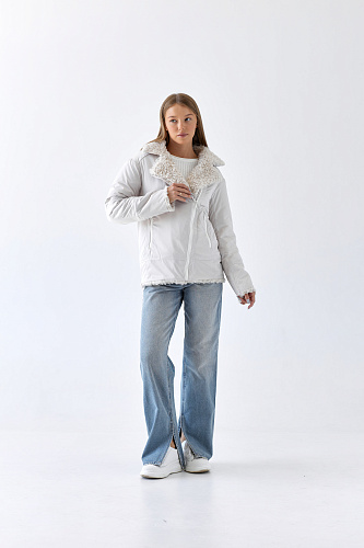 Куртка женская демисезонная 24000 (айвори) Куртка женская демисезонная 24000 (айвори)